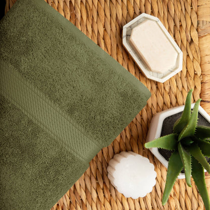 Superior Egyptian Cotton Pile Heavyweight Bath Towel Set of 2