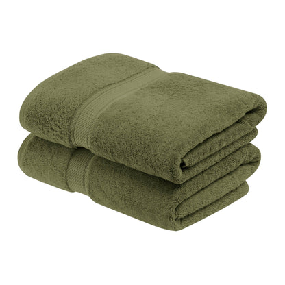 Superior Egyptian Cotton Pile Heavyweight Bath Towel Set of 2