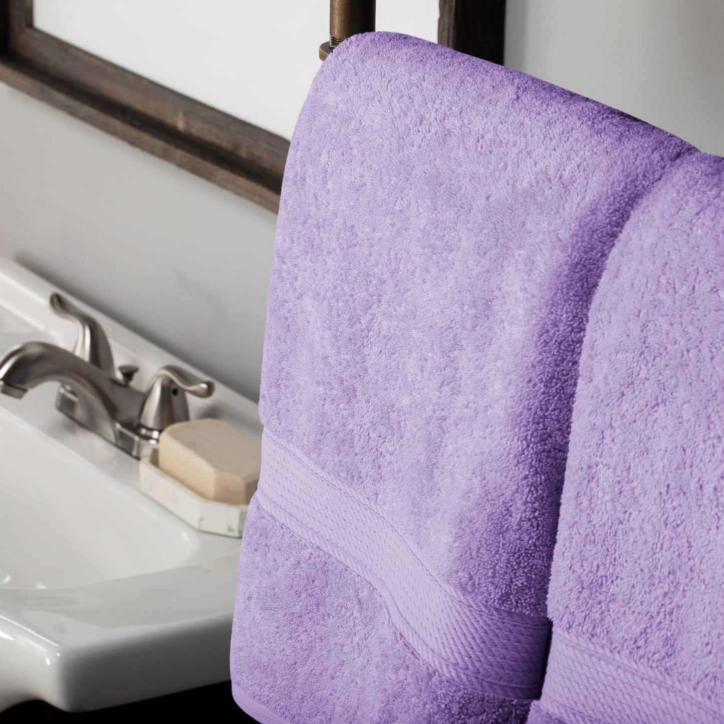 Superior Egyptian Cotton Pile Heavyweight Bath Towel Set of 2