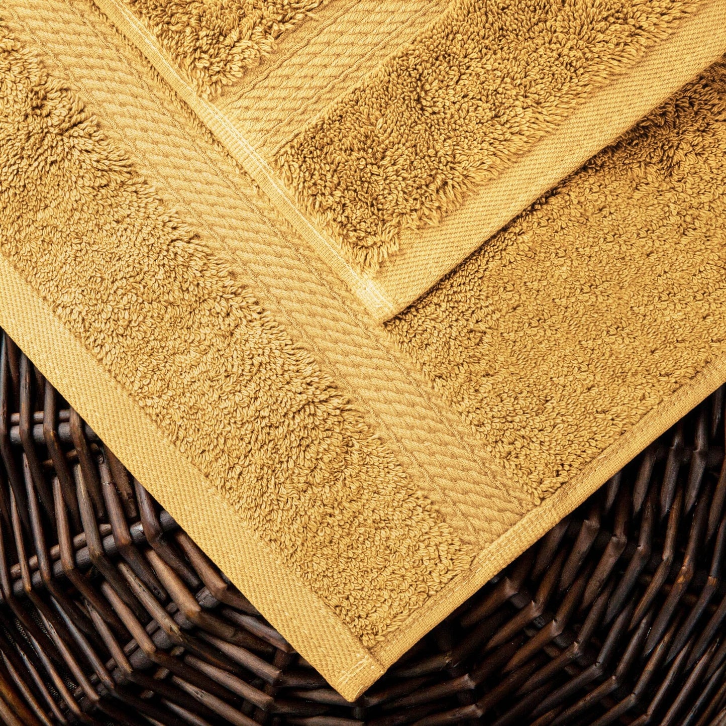 Superior Egyptian Cotton Pile Heavyweight Bath Towel Set of 2