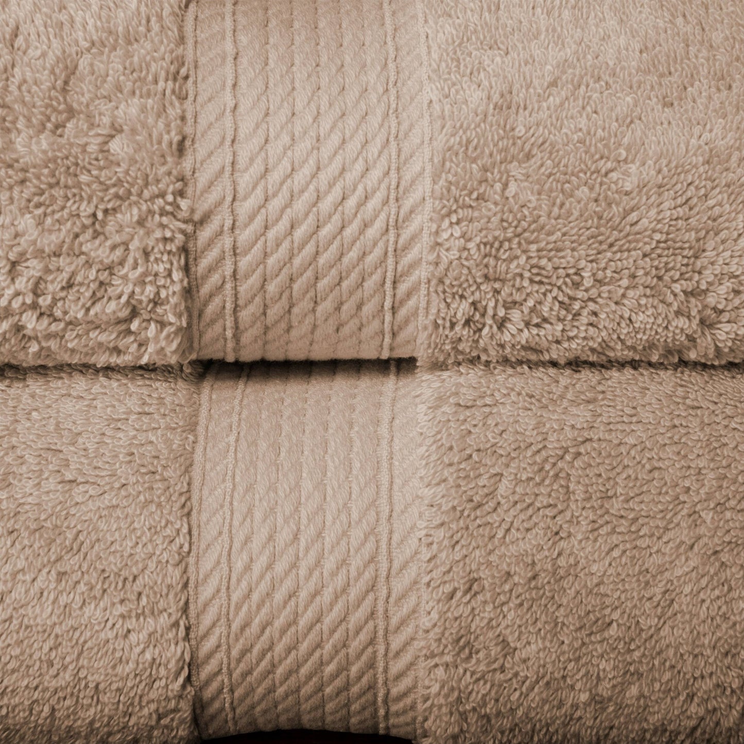 Superior Egyptian Cotton Pile Heavyweight Bath Towel Set of 2