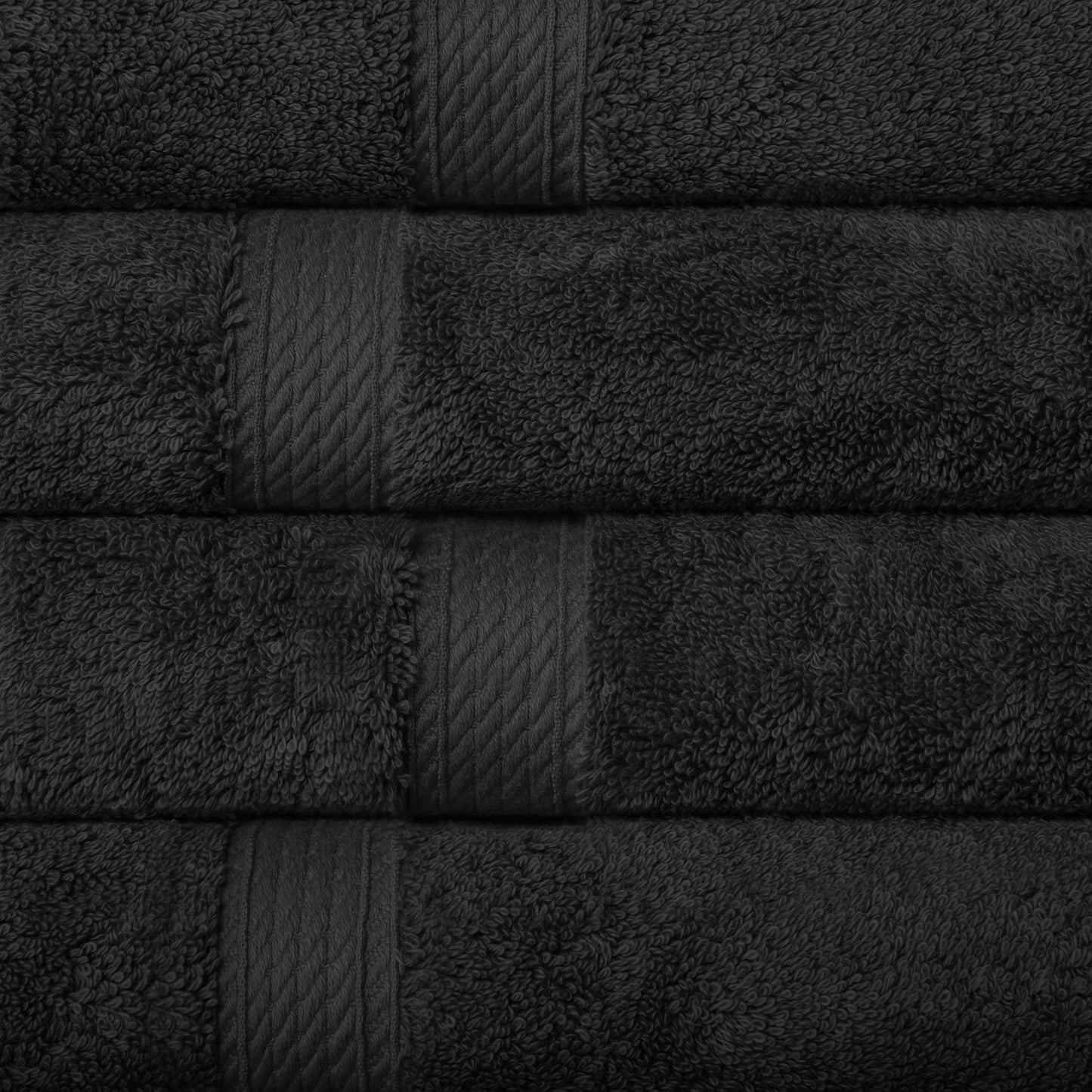 Superior Egyptian Cotton Pile Heavyweight Hand Towel Set of 4