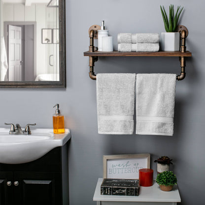 Superior Egyptian Cotton Pile Heavyweight Hand Towel Set of 4