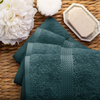 Superior Egyptian Cotton Pile Heavyweight Hand Towel Set of 4