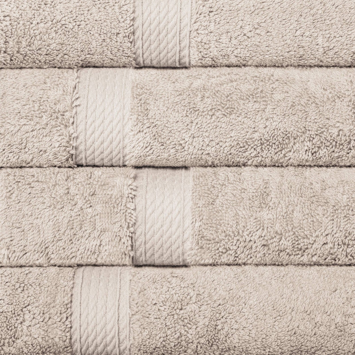Superior Egyptian Cotton Pile Heavyweight Hand Towel Set of 4