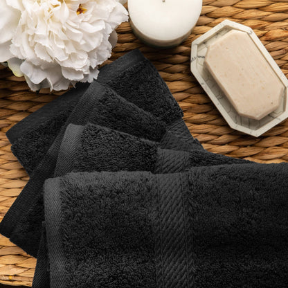 Superior Egyptian Cotton Pile Heavyweight Hand Towel Set of 4