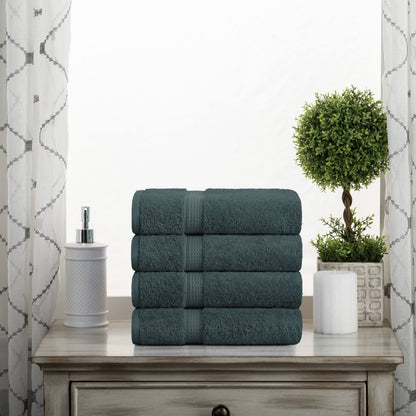 Superior Egyptian Cotton Pile Heavyweight Hand Towel Set of 4