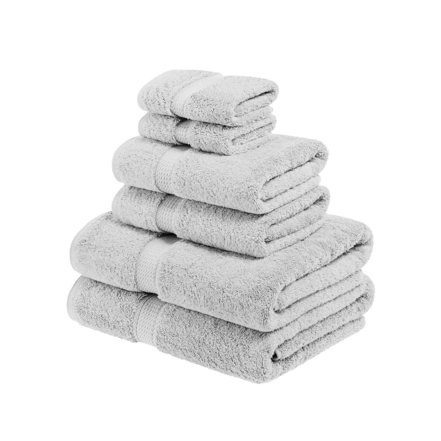 Superior Egyptian Cotton Pile Heavyweight 6-Piece Towel Set