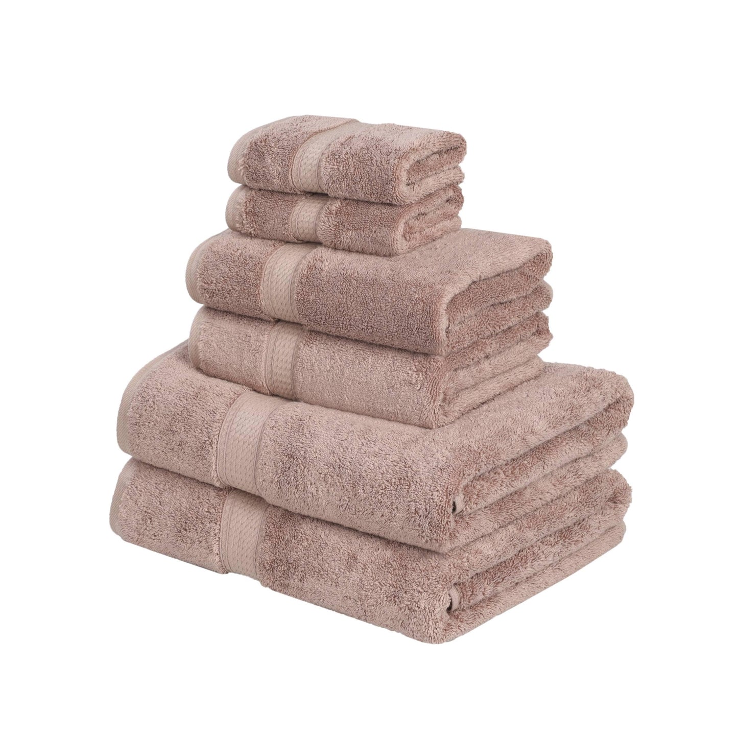 Superior Egyptian Cotton Pile Heavyweight 6-Piece Towel Set