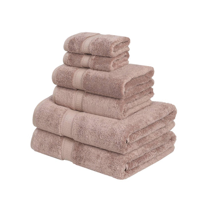 Superior Egyptian Cotton Pile Heavyweight 6-Piece Towel Set