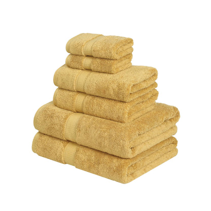 Superior Egyptian Cotton Pile Heavyweight 6-Piece Towel Set