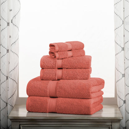 Superior Egyptian Cotton Pile Heavyweight 6-Piece Towel Set