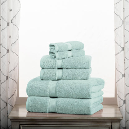 Superior Egyptian Cotton Pile Heavyweight 6-Piece Towel Set