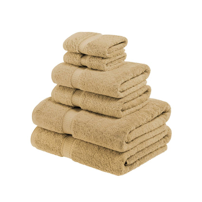 Superior Egyptian Cotton Pile Heavyweight 6-Piece Towel Set
