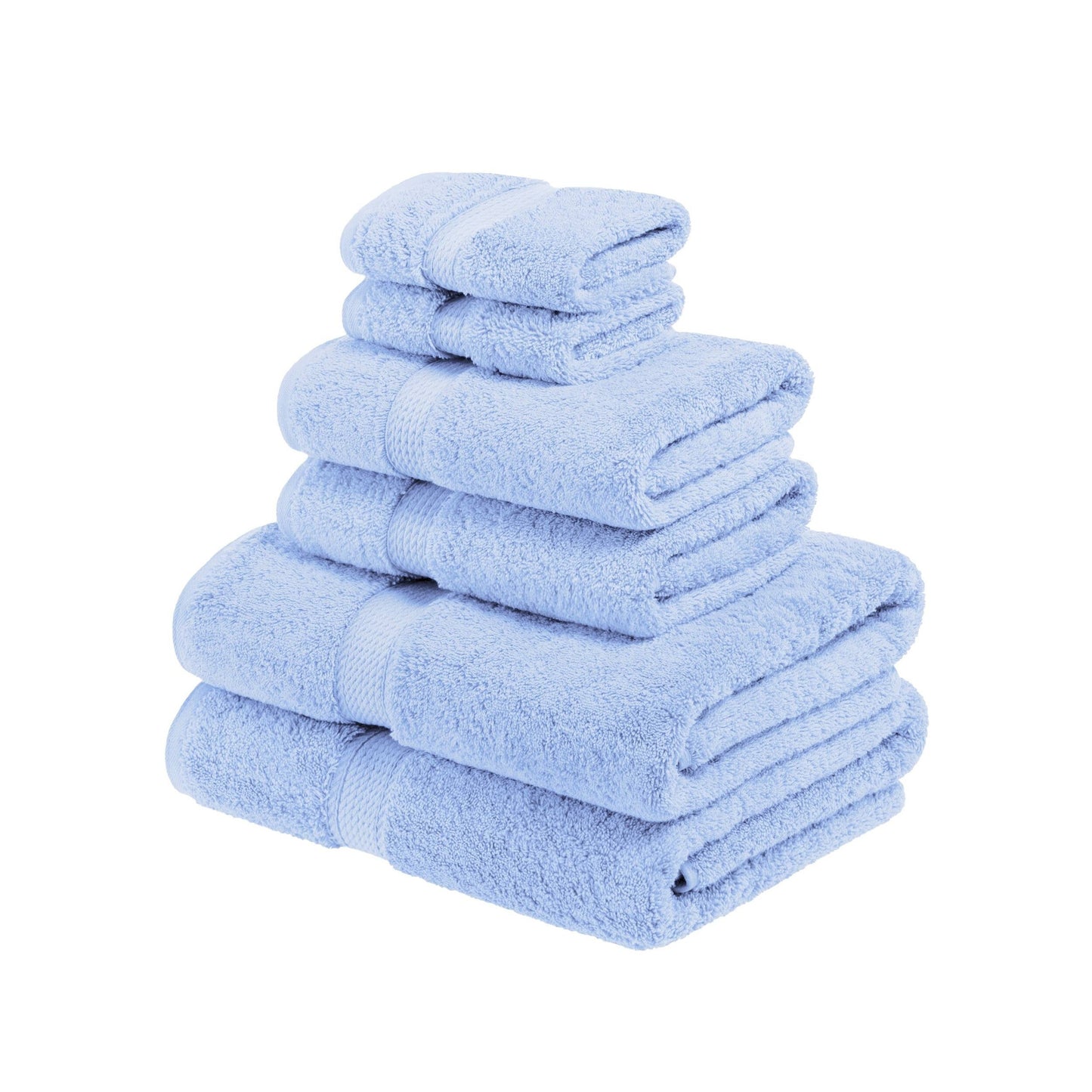 Superior Egyptian Cotton Pile Heavyweight 6-Piece Towel Set