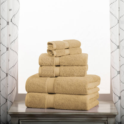 Superior Egyptian Cotton Pile Heavyweight 6-Piece Towel Set