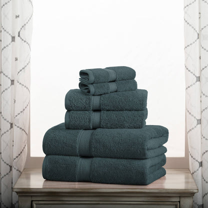 Superior Egyptian Cotton Pile Heavyweight 6-Piece Towel Set