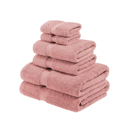Superior Egyptian Cotton Pile Heavyweight 6-Piece Towel Set