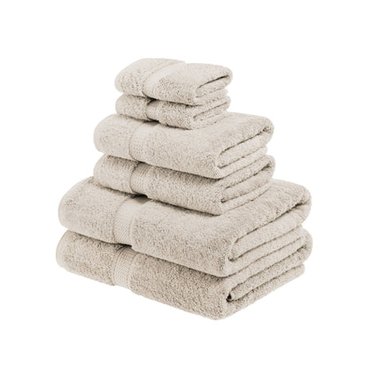 Superior Egyptian Cotton Pile Heavyweight 6-Piece Towel Set