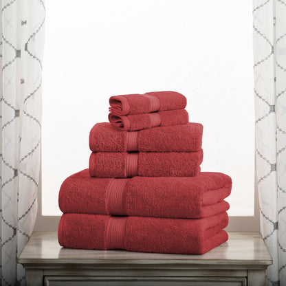 Superior Egyptian Cotton Pile Heavyweight 6-Piece Towel Set