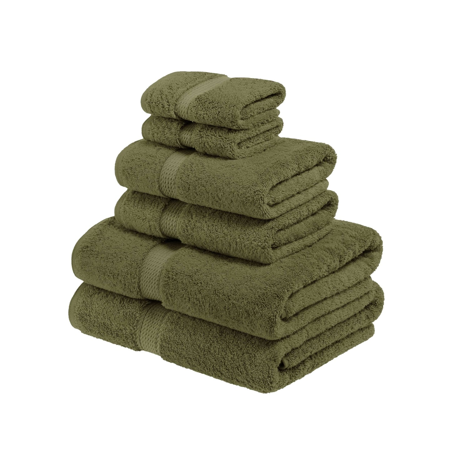 Superior Egyptian Cotton Pile Heavyweight 6-Piece Towel Set