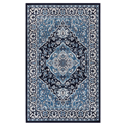 Superior Glendale Floral Medallion Indoor Area Rug