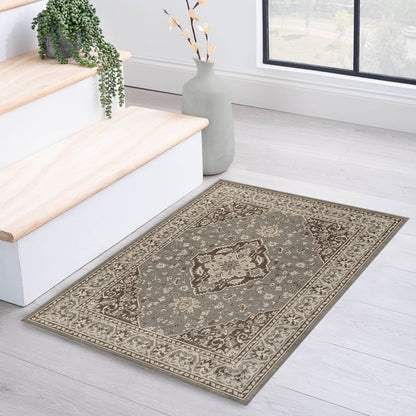 Superior Glendale Floral Medallion Indoor Area Rug