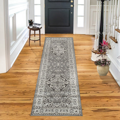 Superior Glendale Floral Medallion Indoor Area Rug