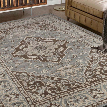 Superior Glendale Floral Medallion Indoor Area Rug