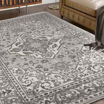 Superior Glendale Floral Medallion Indoor Area Rug