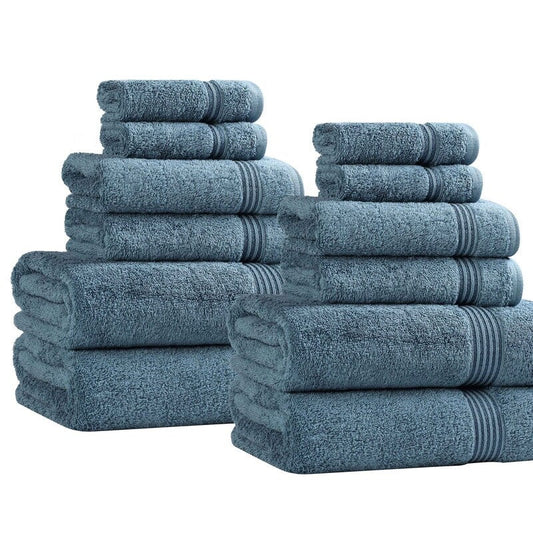 Superior Heritage Egyptian Cotton Absorbent 12-Piece Towel Set