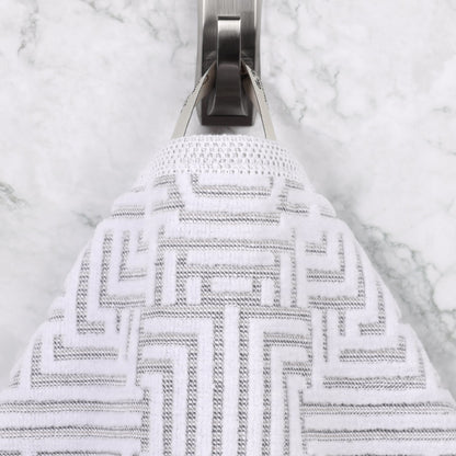 Superior Jasper Cotton Modern Jacquard Soft 3 Piece Bathroom Towel Set