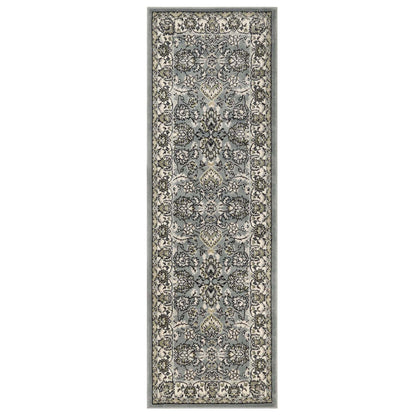Superior Lille Classic Floral Medallion Indoor Runner or Area Rug