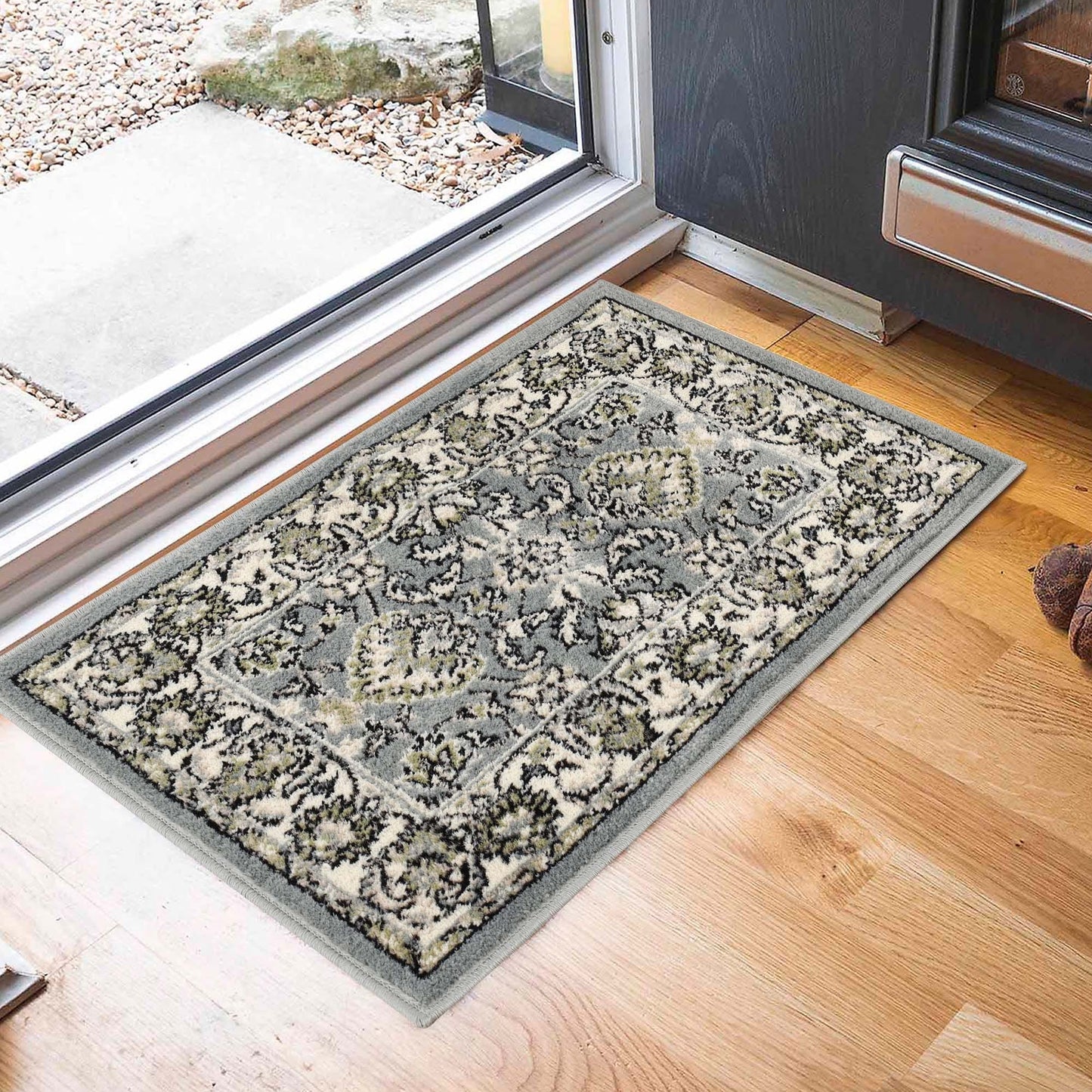 Superior Lille Classic Floral Medallion Indoor Runner or Area Rug