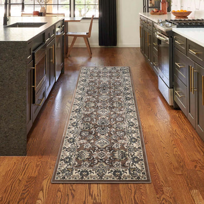 Superior Lille Classic Floral Medallion Indoor Runner or Area Rug