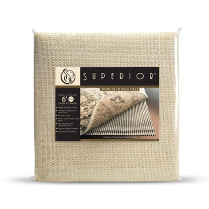 Superior Non-Slip Gripper Mat Floor Protector Indoor Area Rug Pad - Cream