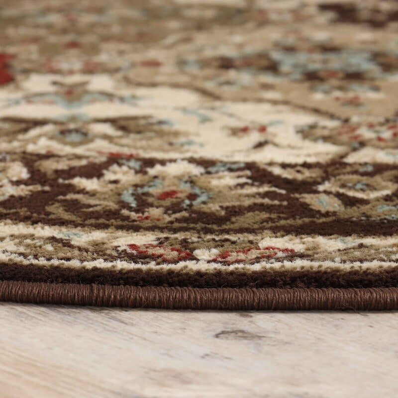 Superior Palmyra Traditional Floral Medallion Indoor Runner or Area Rug