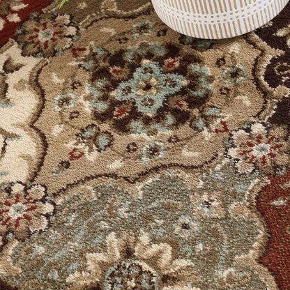 Superior Palmyra Traditional Floral Medallion Indoor Runner or Area Rug