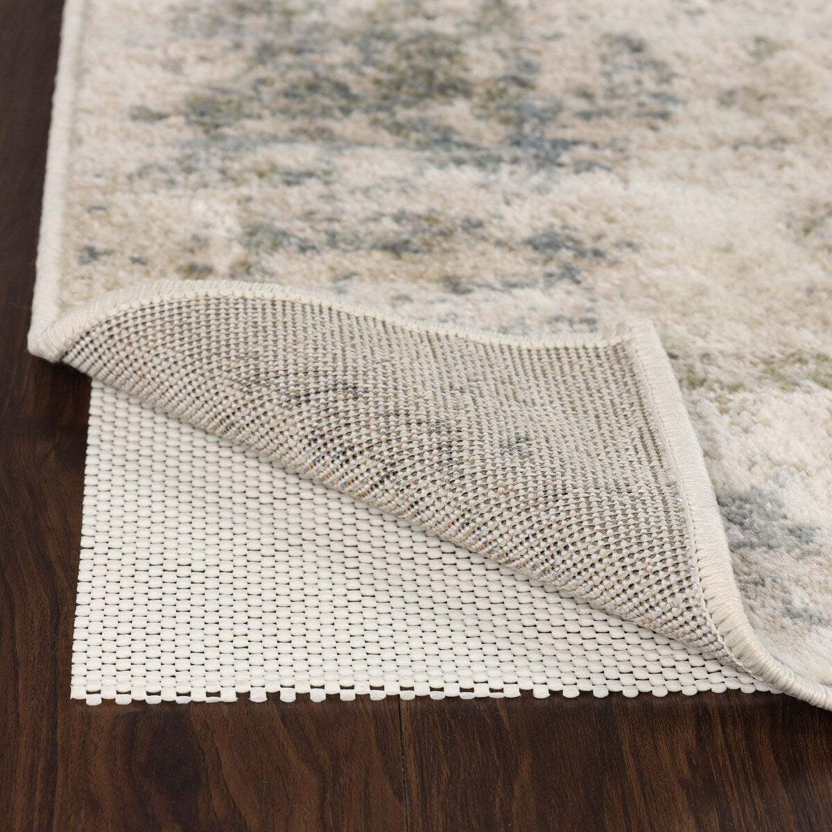 Superior Rio Reversible Non-Slip Grip Foam Mesh Indoor Area Rug Pad - Cream
