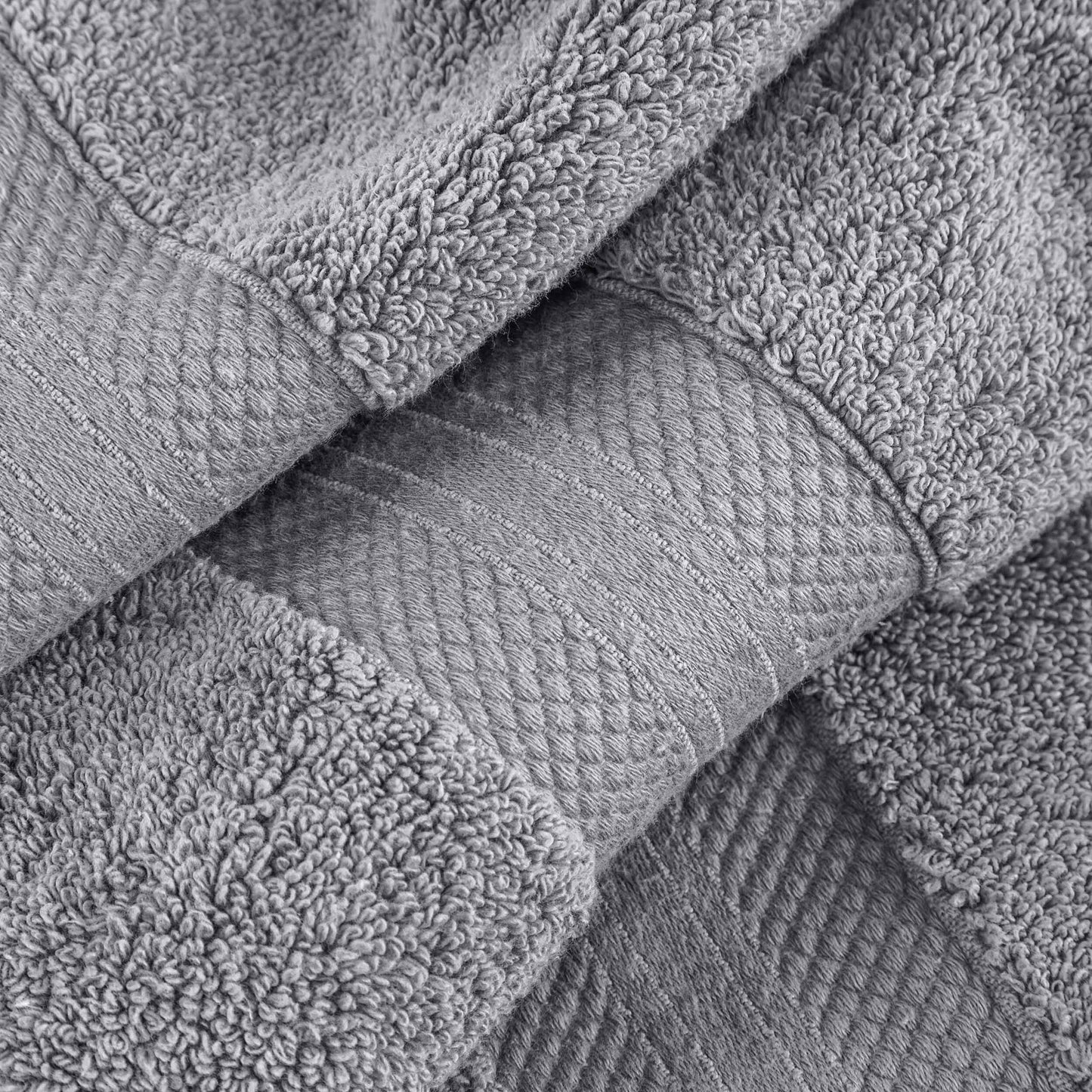 Superior Turkish Cotton 6 Piece Solid Plush Heavyweight Towel Set