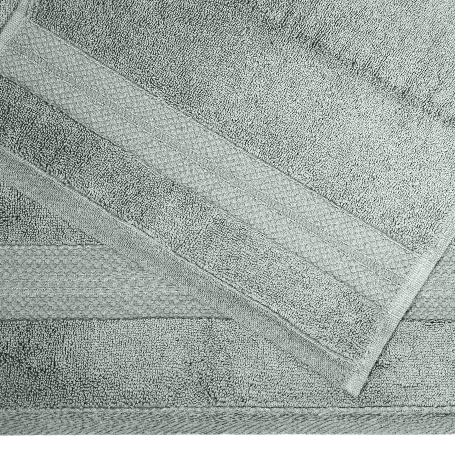Superior Turkish Cotton 6 Piece Solid Plush Heavyweight Towel Set