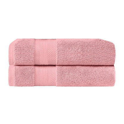 Superior Turkish Cotton Solid Heavyweight Bath Sheet Set of 2
