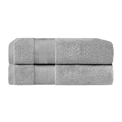 Superior Turkish Cotton Solid Heavyweight Bath Sheet Set of 2