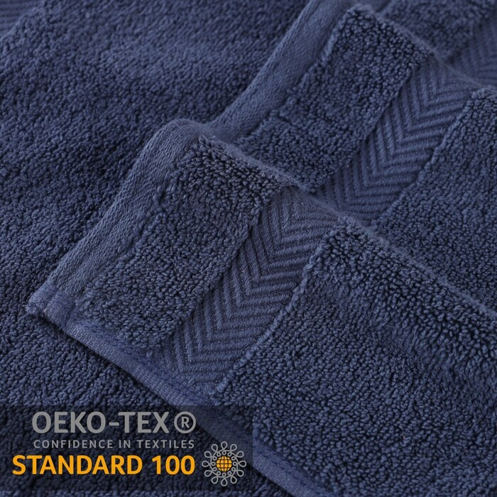 Superior Zero Twist Cotton Soft Absorbent Face Towel Washcloth Set of 12