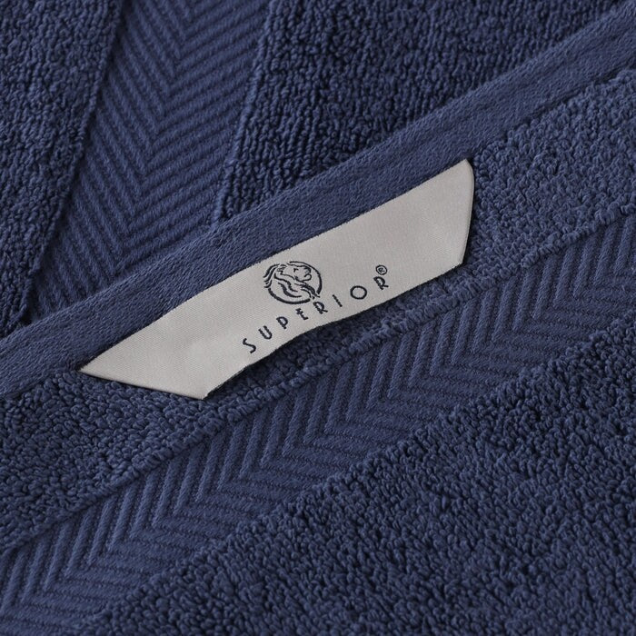 Superior Zero Twist Cotton Soft Absorbent Face Towel Washcloth Set of 12