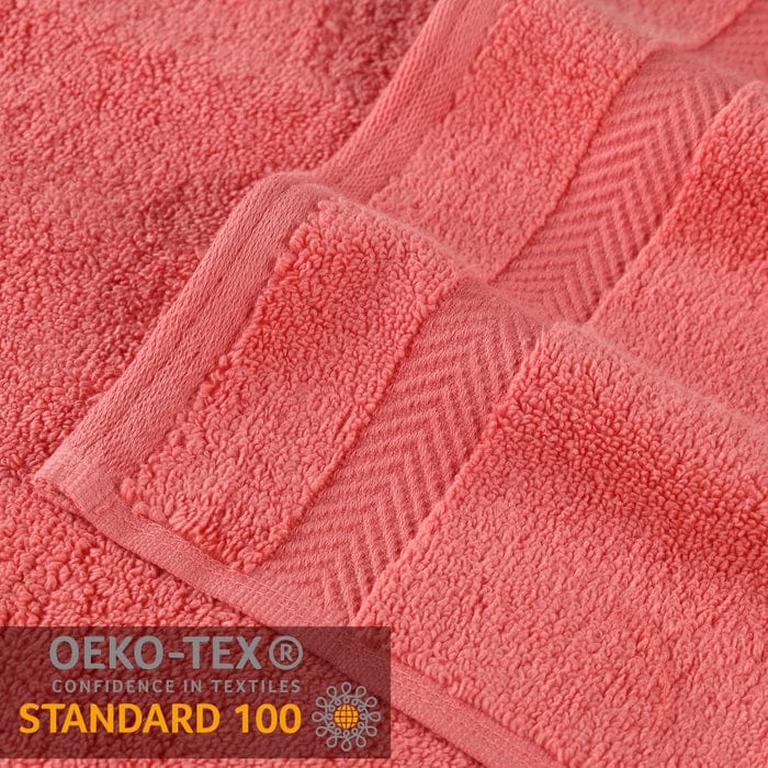 Superior Zero Twist Cotton Solid Soft Absorbent Hand Towel Set of 6