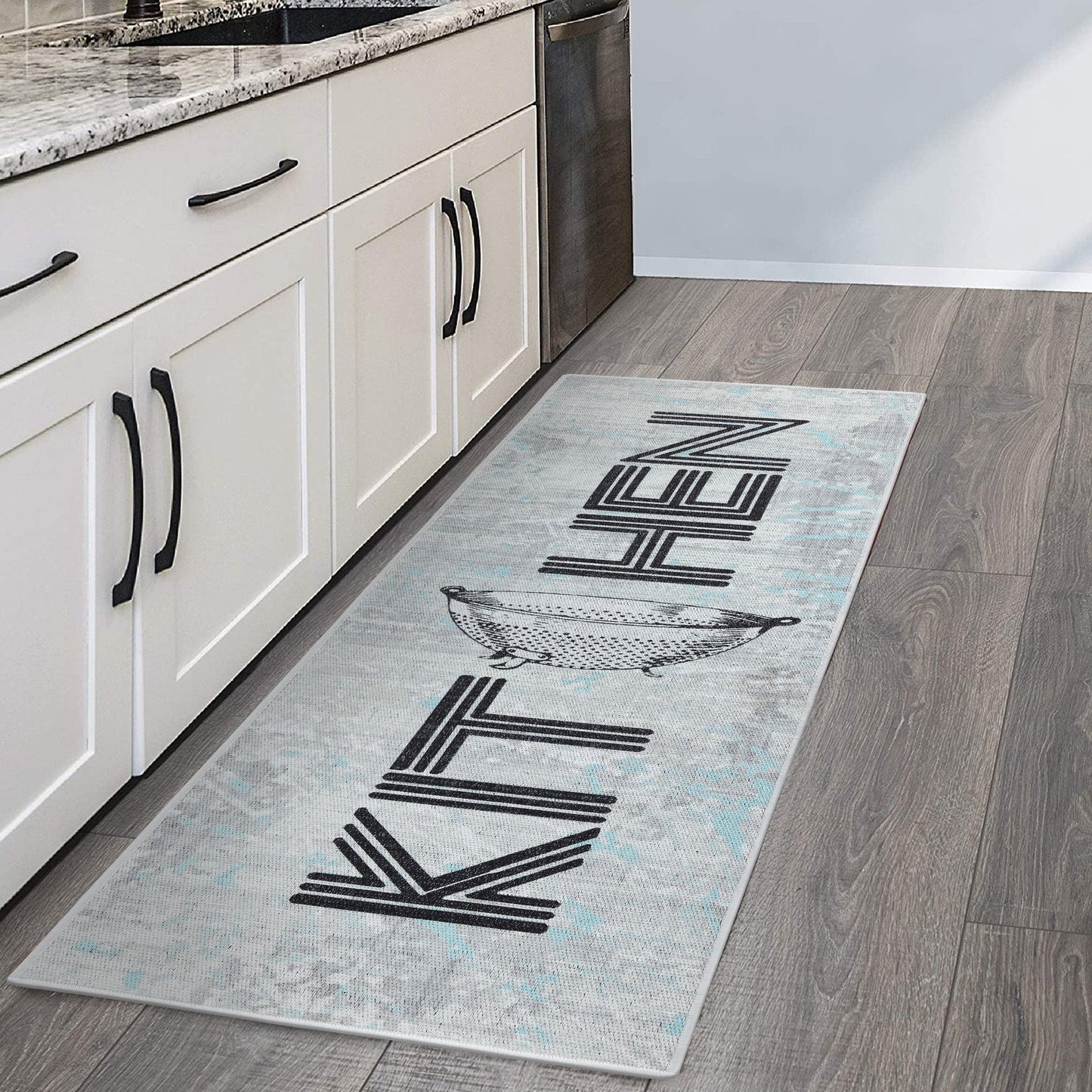 SussexHome Non-skid Ultra-thin Blended Runner Rug - 20 x 59