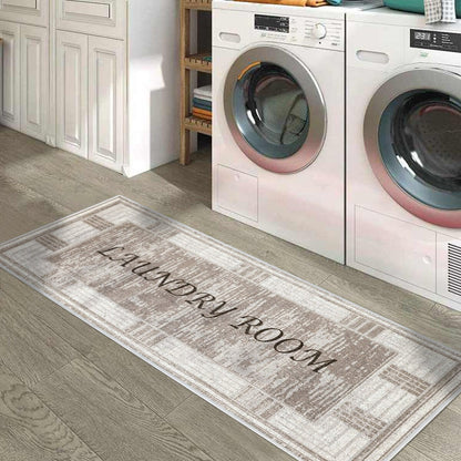 SussexHome Washable Ultra Thin Laundry Room Rug Runner - 20 x 59