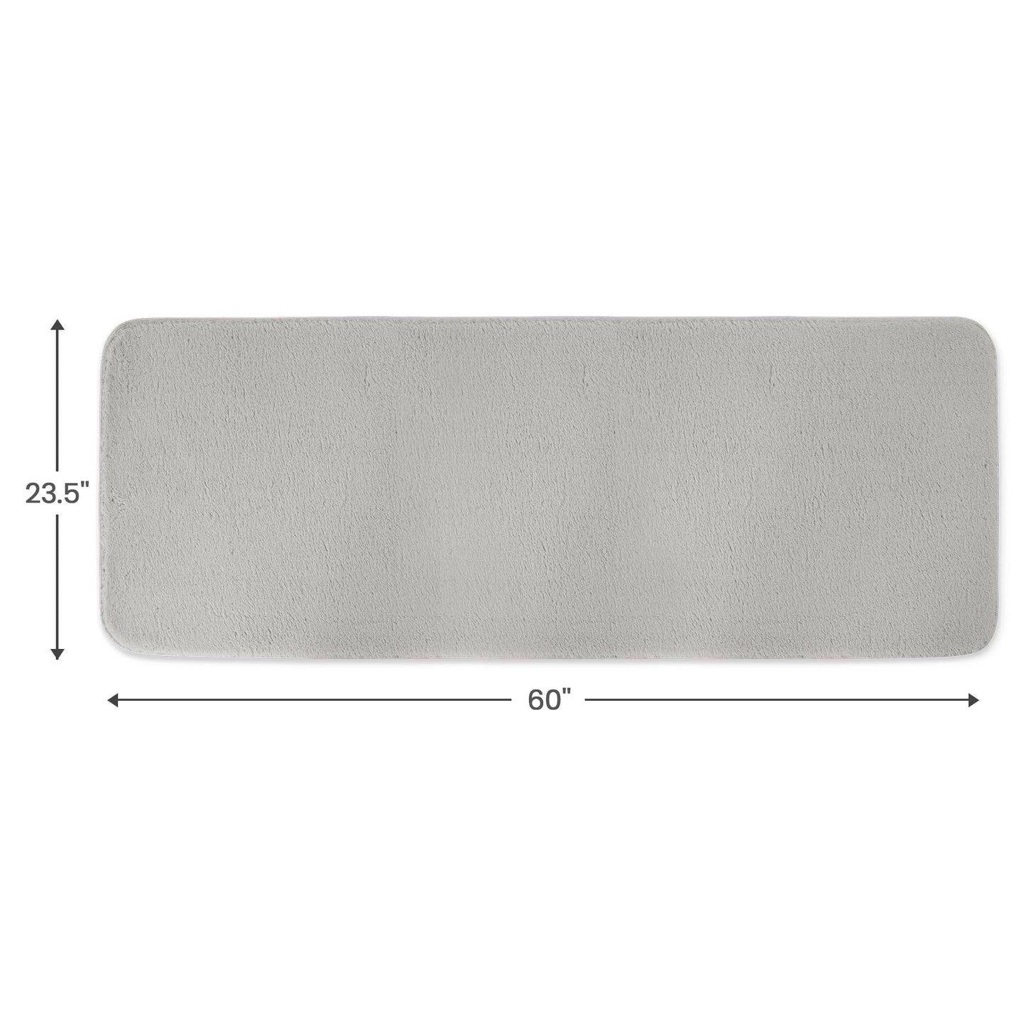 SussexHome Non-skid Ultra-thin Blended Runner Rug - 20 x 59
