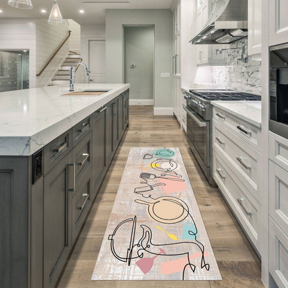 SussexHome Non-skid Ultra-thin Blended Runner Rug - 20 x 59